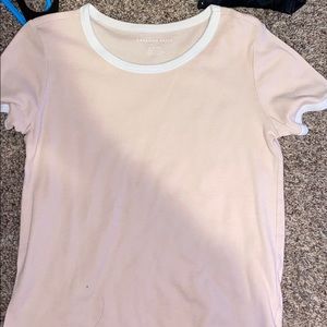 Peach American eagle t shirt